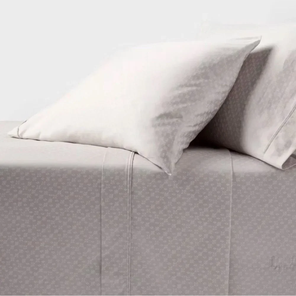 NEW Threshold FULL Performance Sheet Set Neutral Twinkle Stars 400 thread count